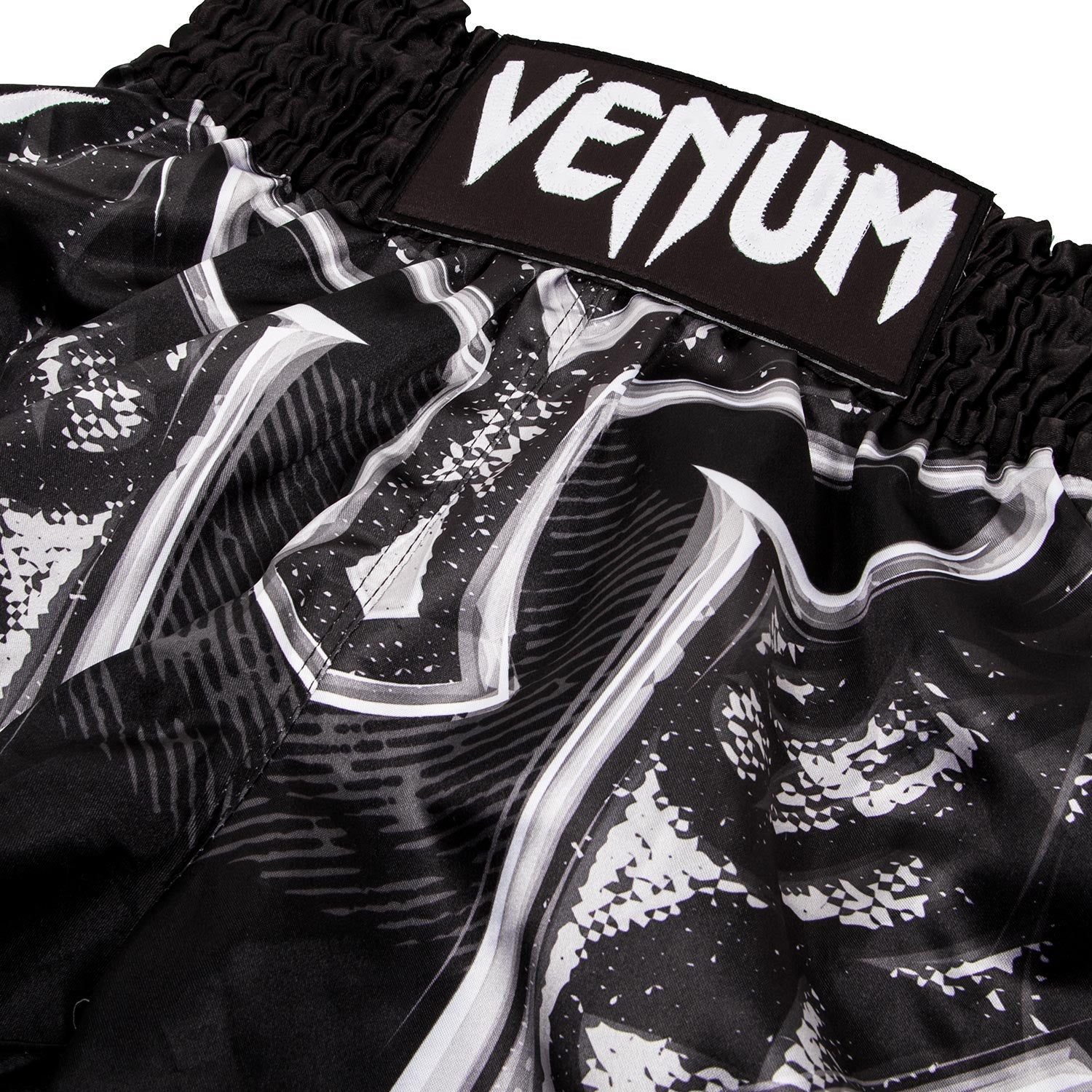Muay Thai Shorts - Venum - 'Gladiator 3.0' - Svart-Vit