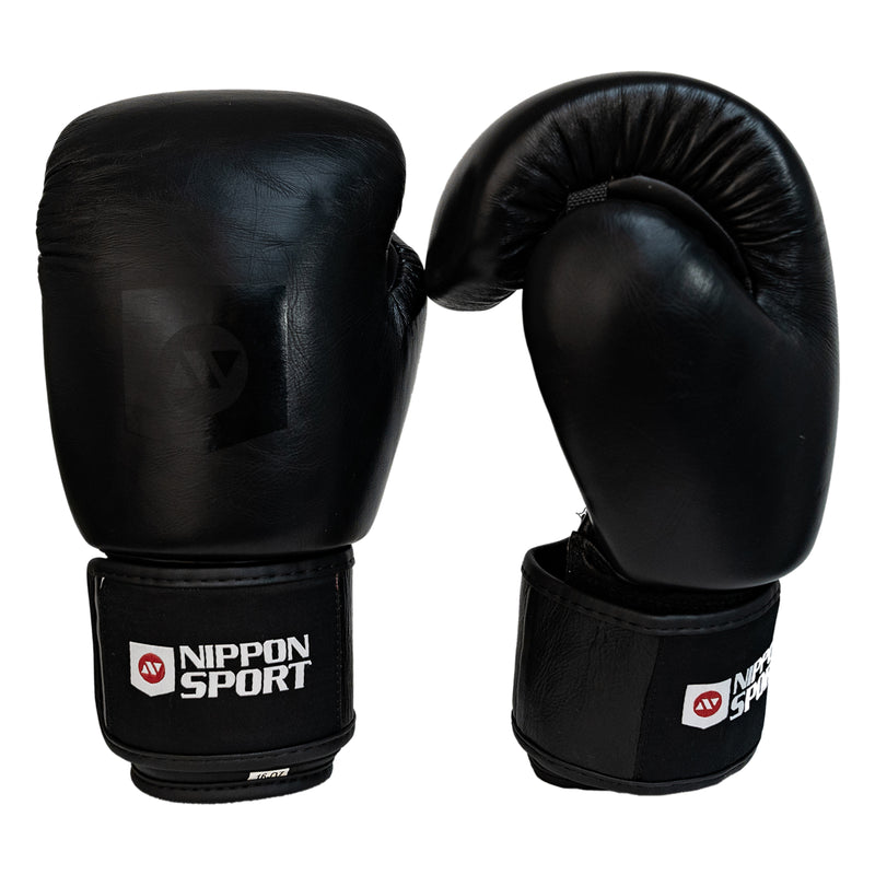 Boxningshandskar - Nippon Sport - 'Gauntlet' - Svart