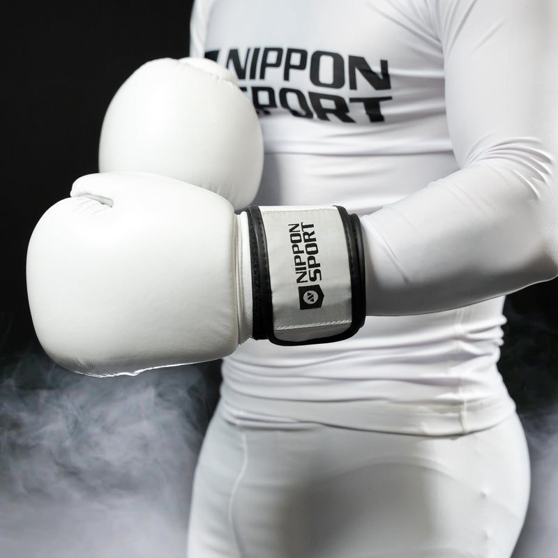 Boxningshandskar - Nippon Sport - 'Pro' - Vit