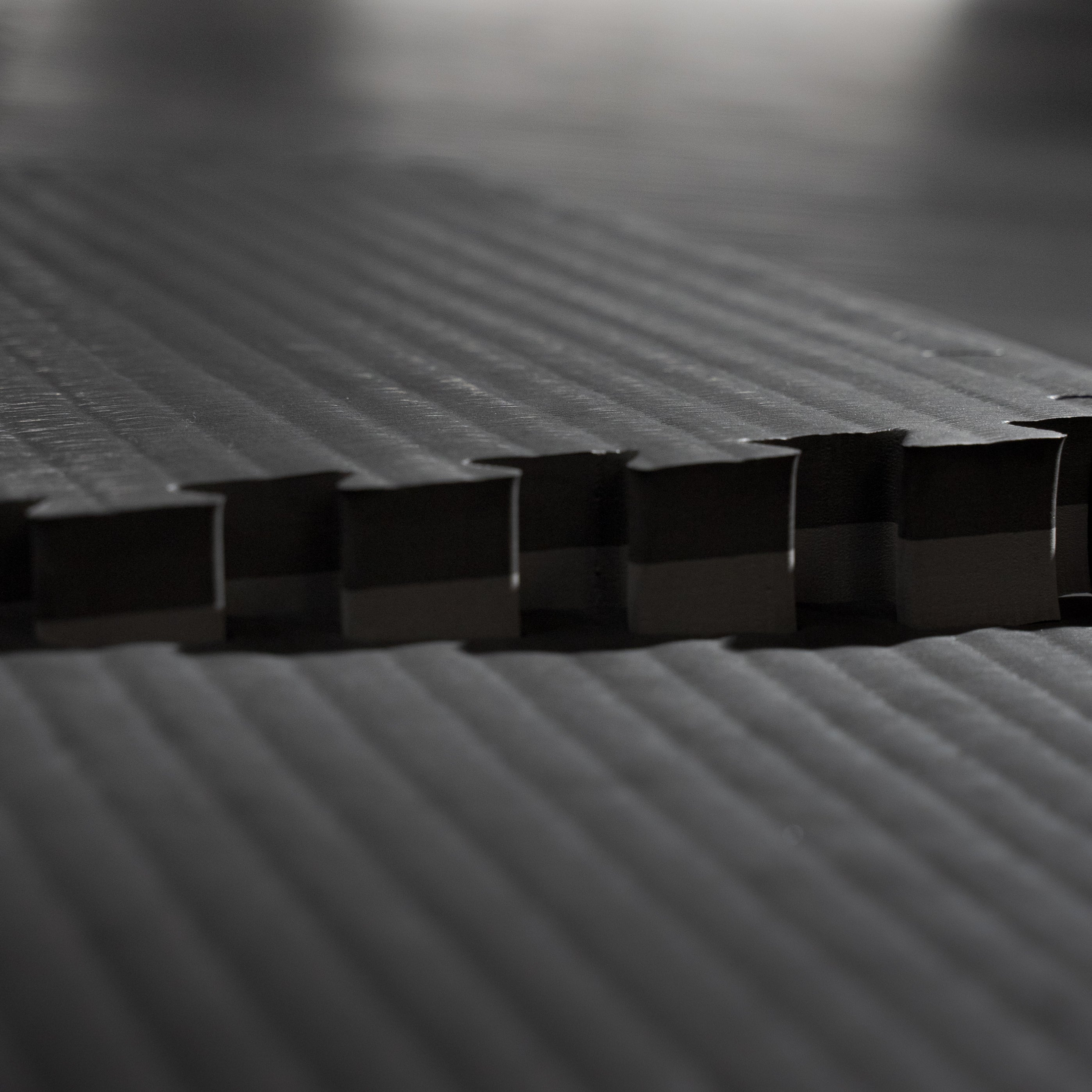 Puzzle mat - Nippon Sport - 4-pack - 50 x 50 x 4 cm - Svart Grå