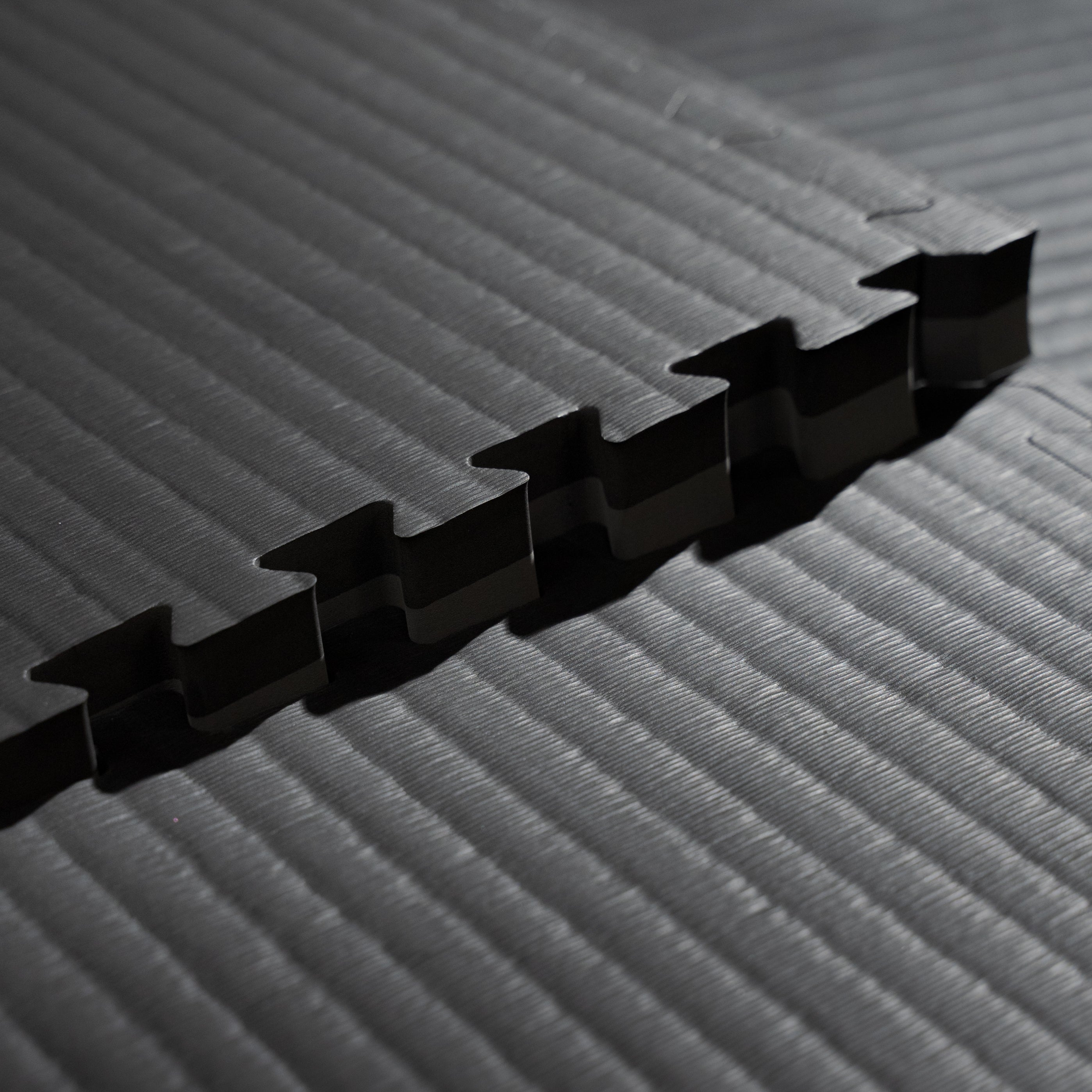 Puzzle mat - Nippon Sport - 4-pack - 50 x 50 x 4 cm - Svart Grå