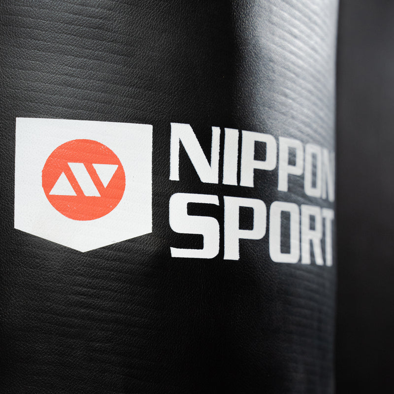 Boxningssäck - Nippon Sport - 'läder' - 100cm - Svart