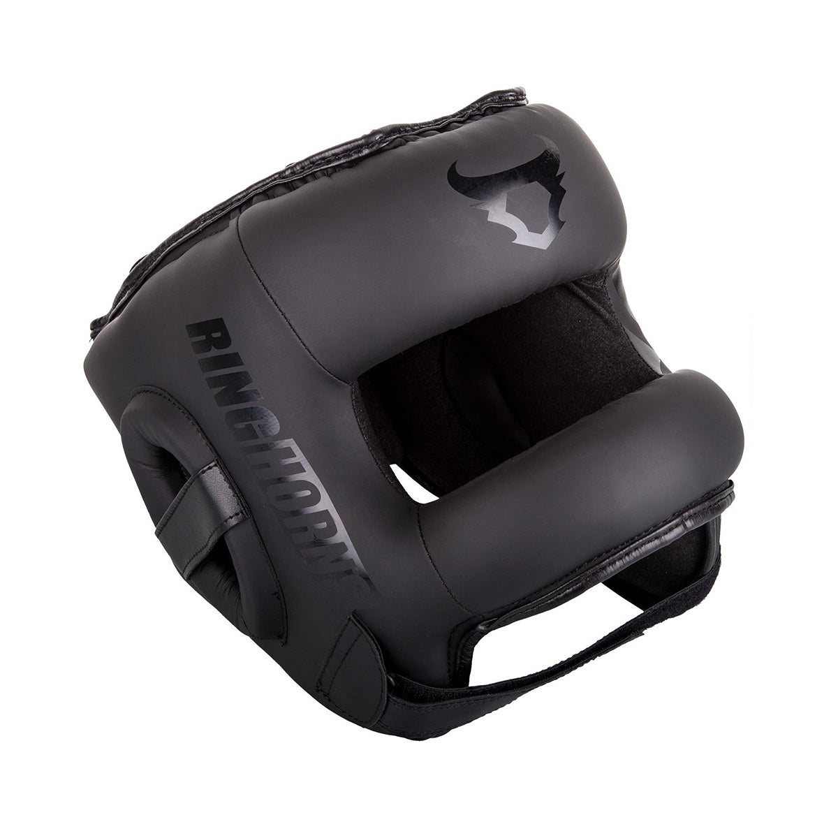 Boxningshjälm - Ringhorn - 'Nitro' - Svart-Svart