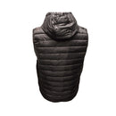 Nippon Sport - Broderad väst - med avtagbar huva - Svart