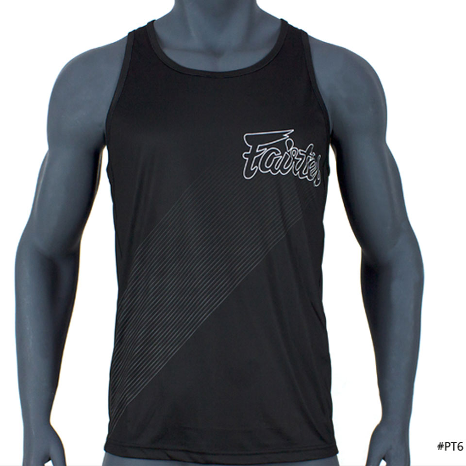 Tank Top - Fairtex - 'PT6' - Svart