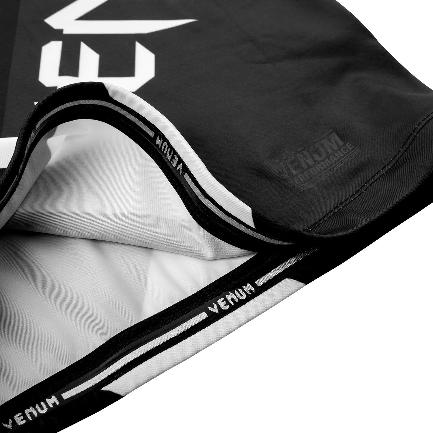 Rashguard - Venum Contender 4.0 Rashguard - Long Sleeves - Black/Grey-White
