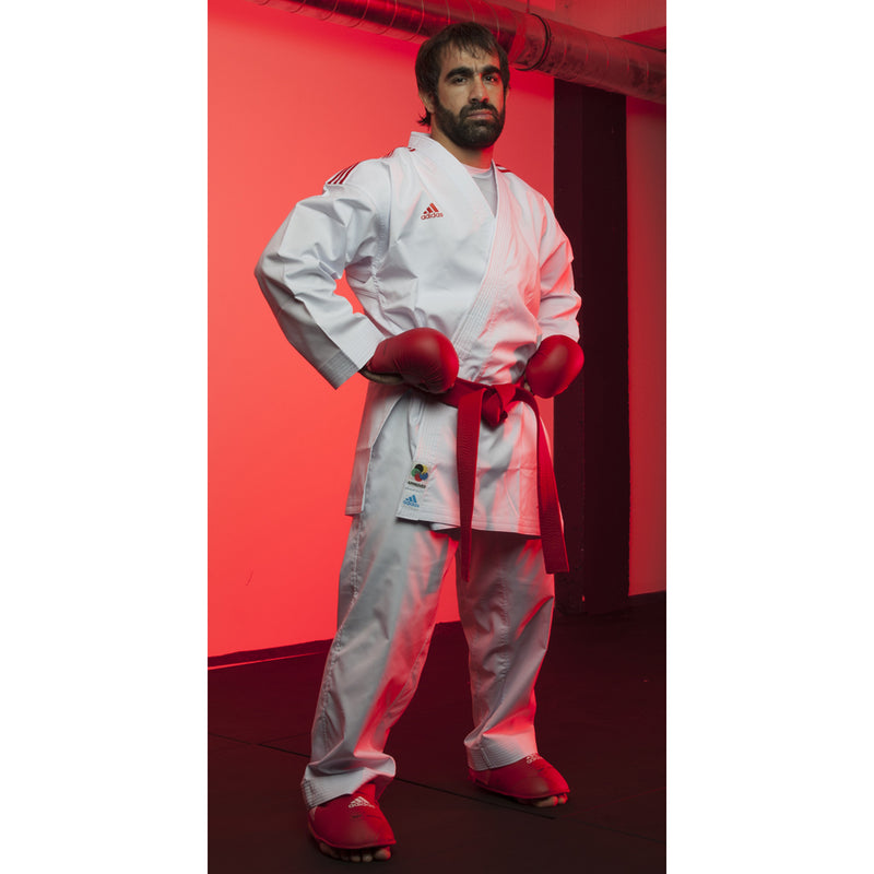 Karate Gi - Adidas - Revoflex - Hvid/Rød