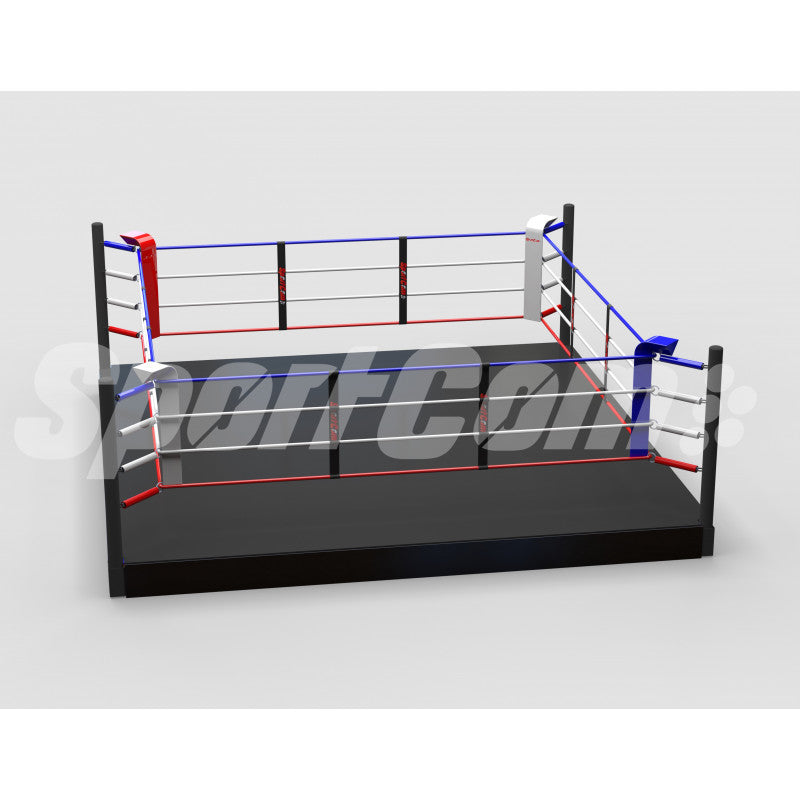 Boxningsring - SportCom - 'Training Ring' - 5x5m - Podium 30cm