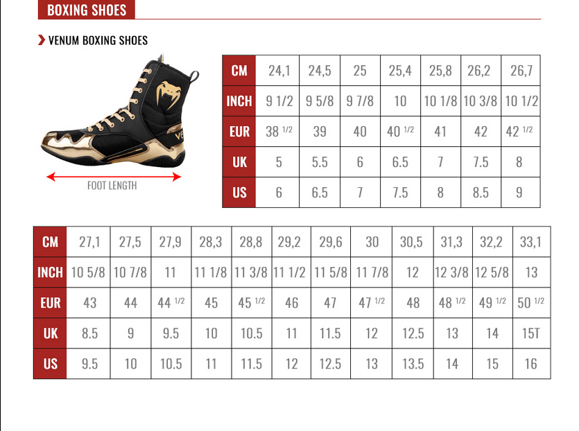 Boxing shoes - Venum Elite Boxing Shoes - Black/Red