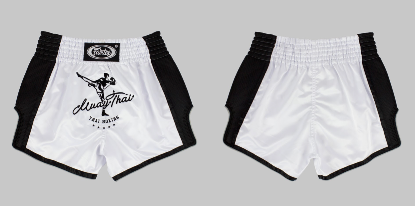 Muay Thai Shorts - Fairtex - 'BS1707' - Vit-Svart