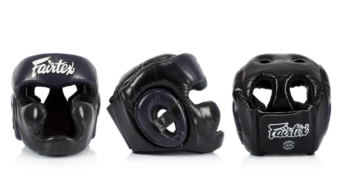 Boxningshjälm - Fullt huvudskydd - Fairtex - HG13 - Svart