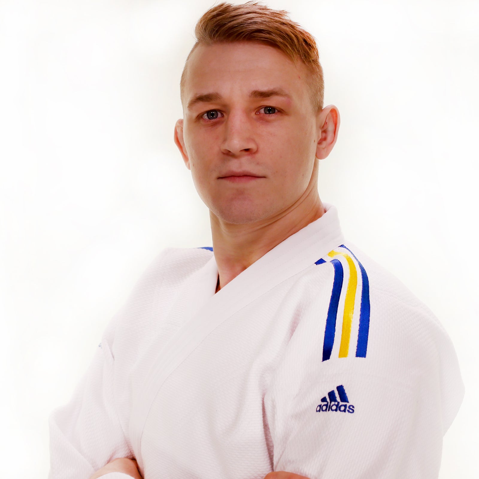 Judo Uniform - Adidas Judo - 'Champion 2.0' - Slim Fit - Vit-Gul
