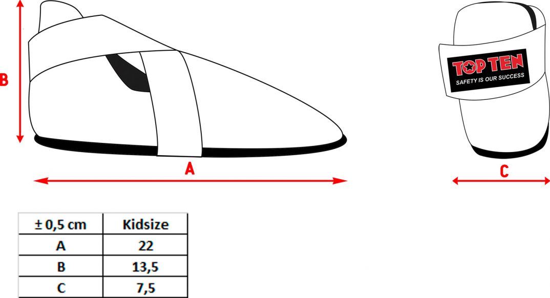 Fotskydd - Top Ten - Kickskor - Kids - Svart
