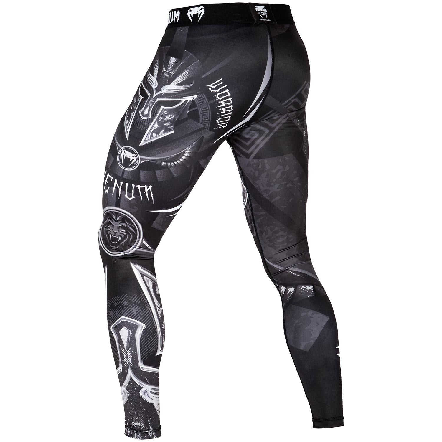 Grappling Tights - Venum Spats - Rapid  - Svart-Röd