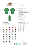 T-Shirt - Fruit of the Loom - 'Valueweight T' - Grå