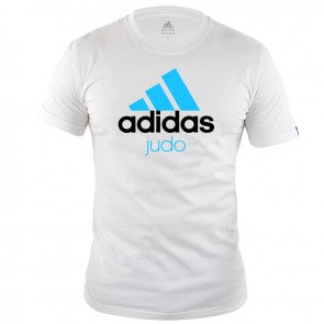 T-Shirt - Adidas Judo - 'Judo Tee' - Vit-Blå