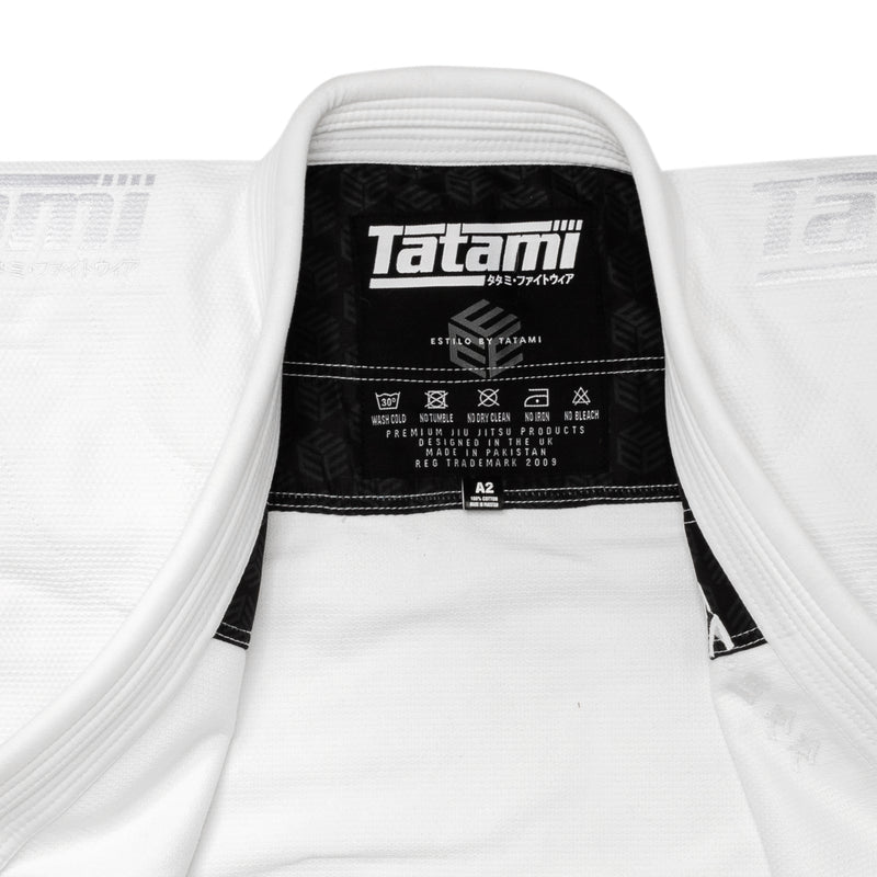 BJJ Gi -Tatami Fightwear - Estilo Black Label - White