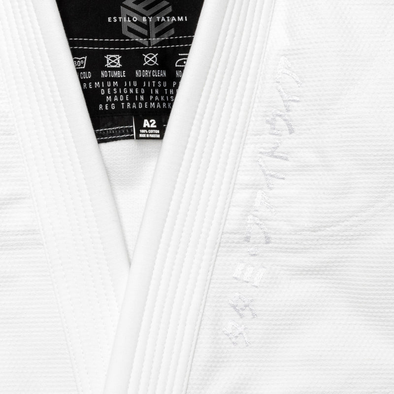 BJJ Gi -Tatami Fightwear - Estilo Black Label - White