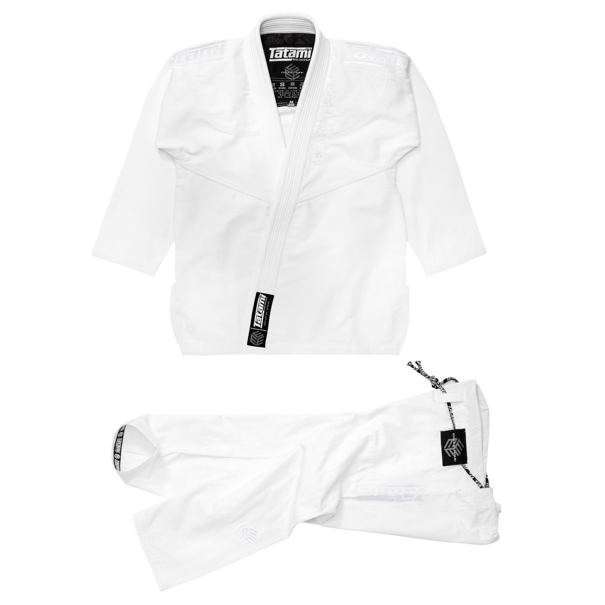 BJJ Gi -Tatami Fightwear - Estilo Black Label - White