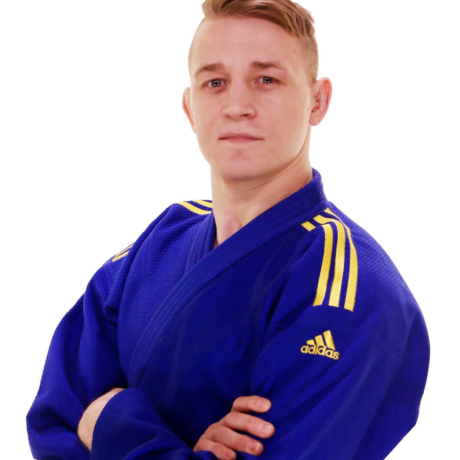 Judo Uniform - Adidas Judo - 'Champion 2.0' - Slim Fit - Blå-Gul