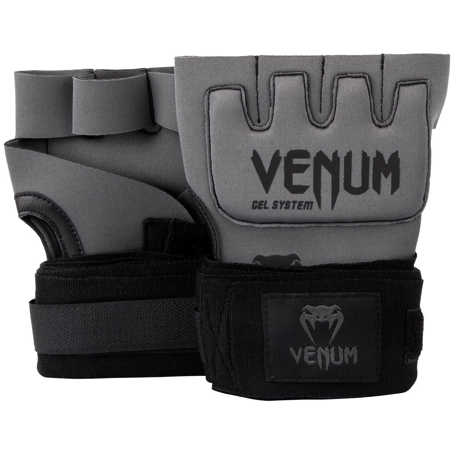 Inderhandske - Venum - Kontact Gel Glove Wraps - Grå/Sort
