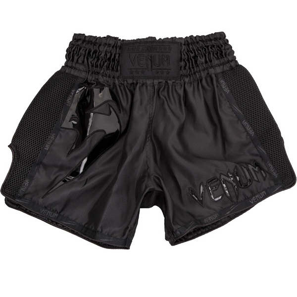 Muay Thai Shorts - Venum - 'Giant' - Svart-Svart