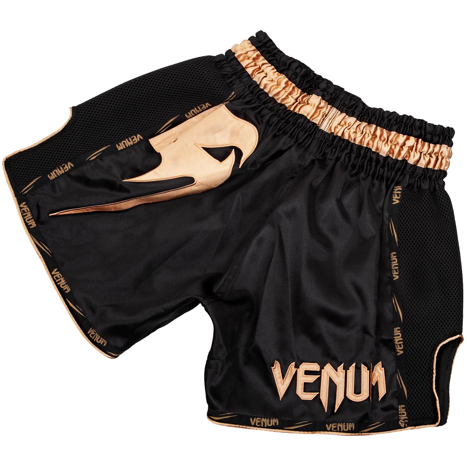 Muay Thai Shorts - Venum - 'Giant' - Svart-Guld
