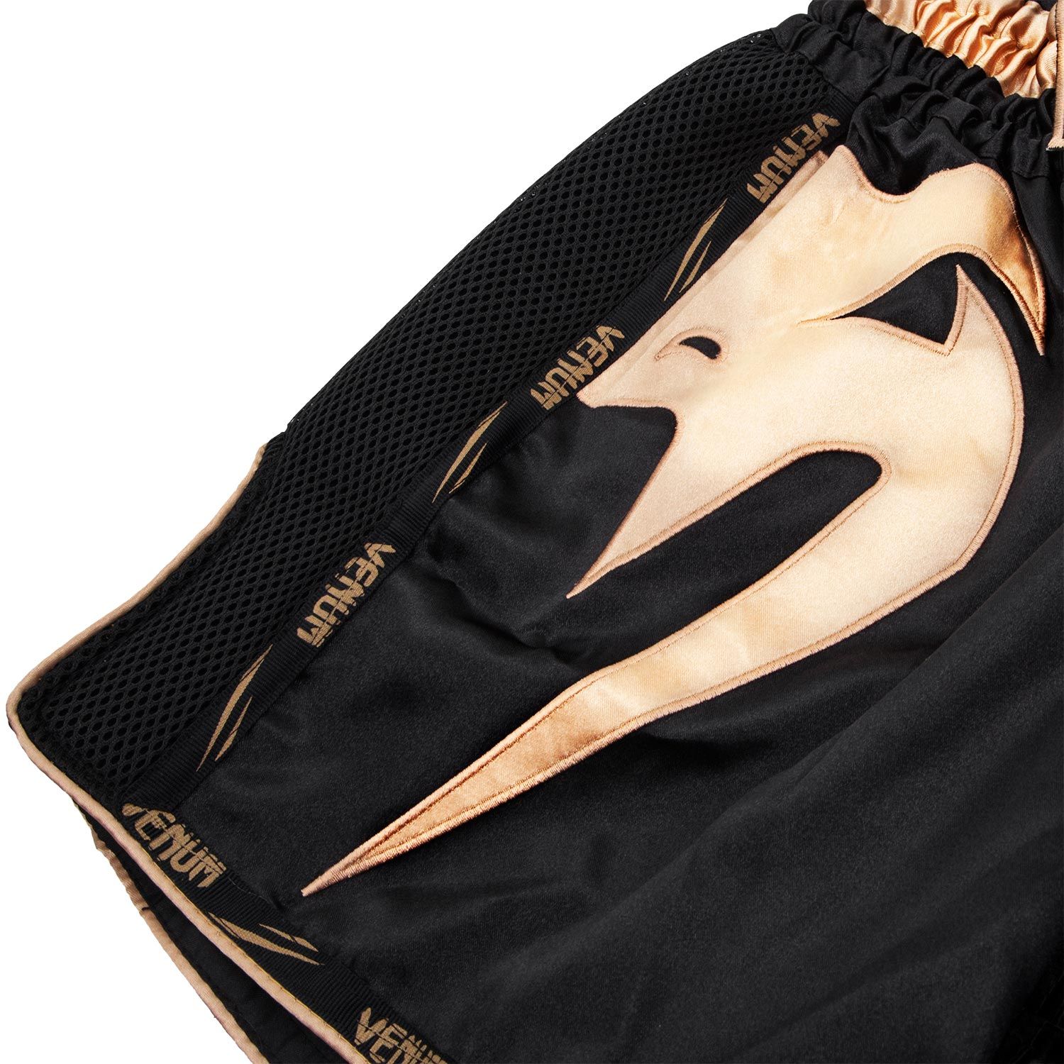 Muay Thai Shorts - Venum - 'Giant' - Svart-Guld