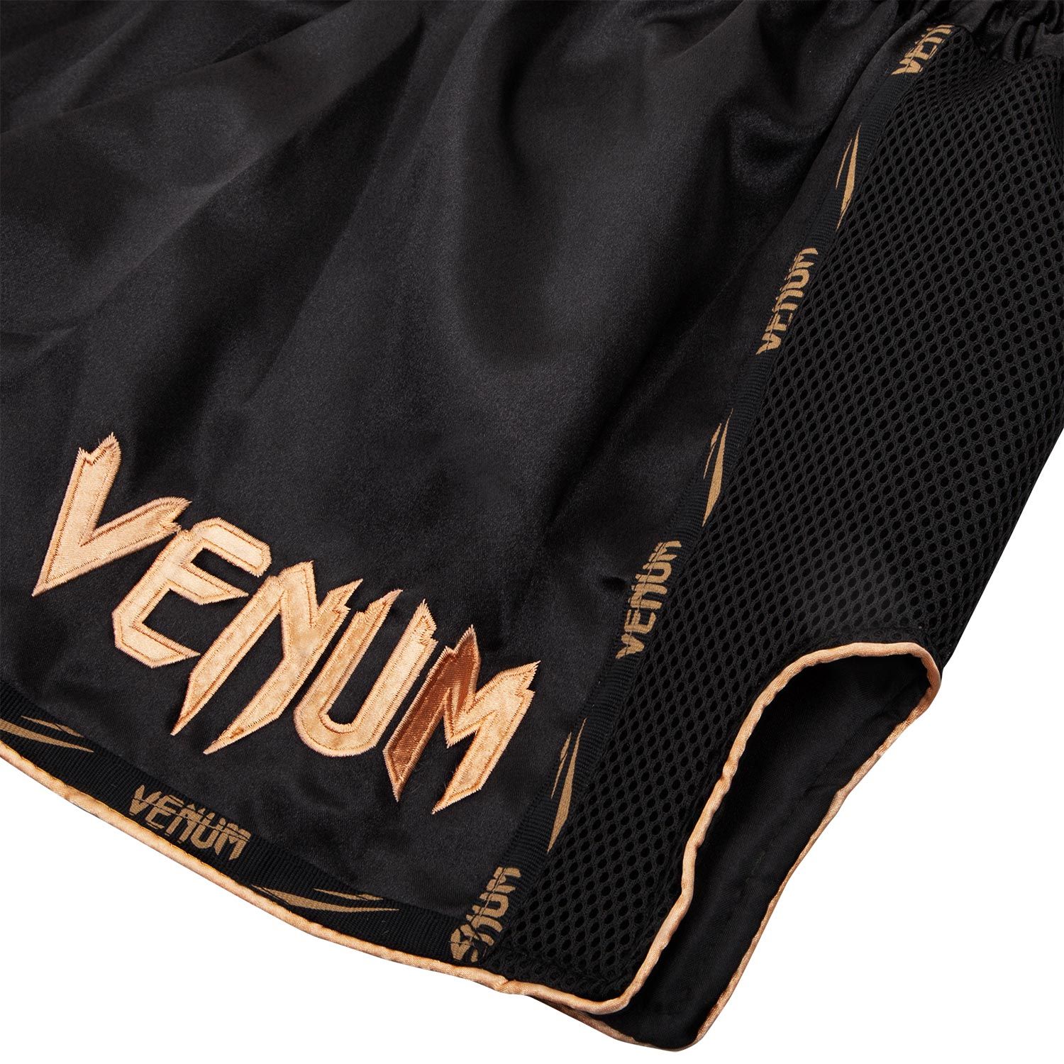 Muay Thai Shorts - Venum - 'Giant' - Svart-Guld