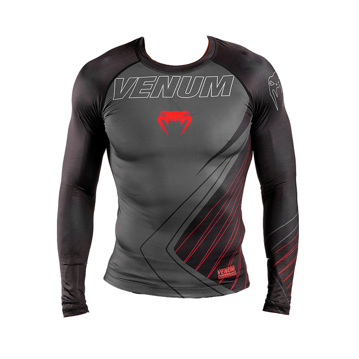 Rashguard - Venum - 'Contender 5.0' - Svart-Röd
