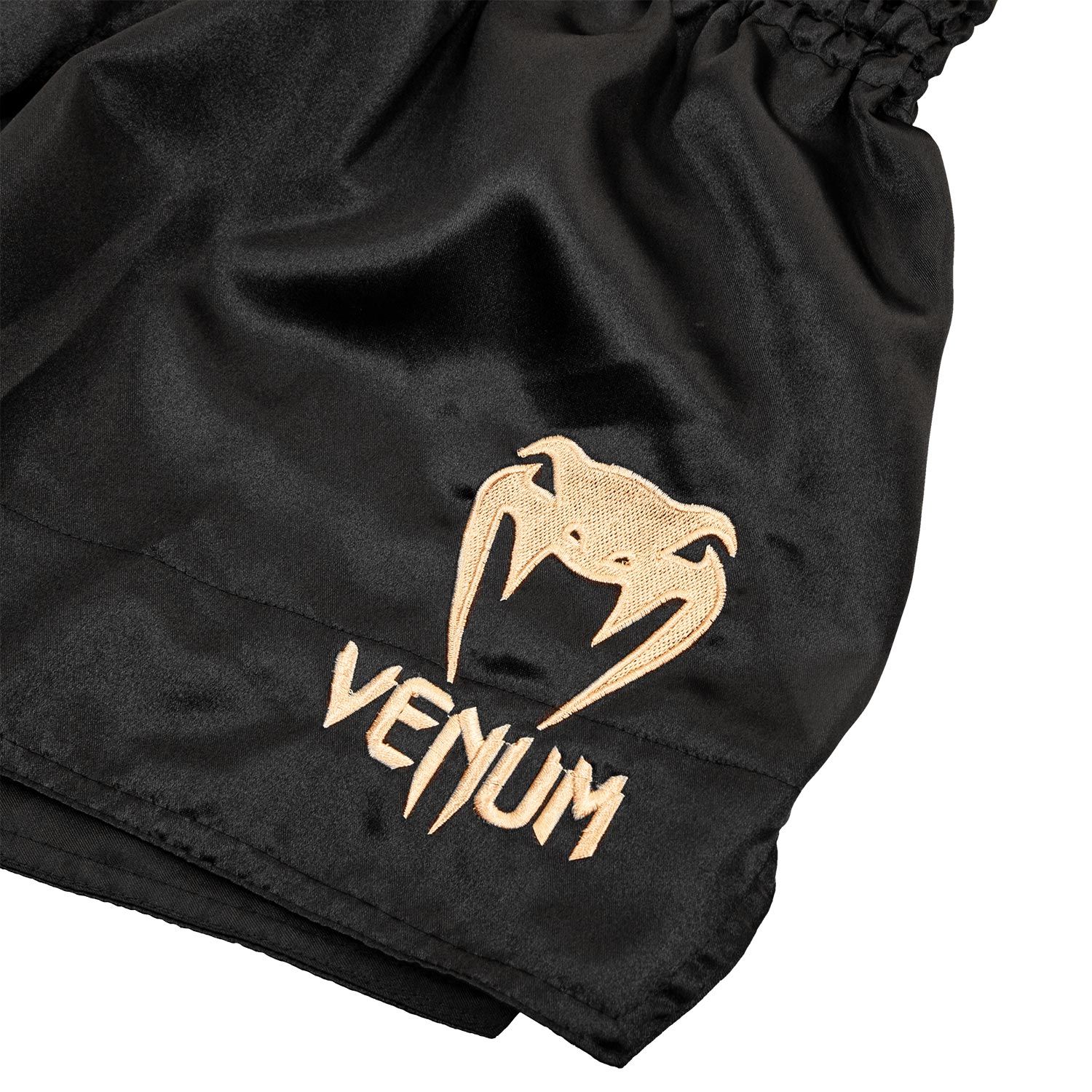 Muay Thai Shorts - Venum - 'Classic' - Svart-Guld