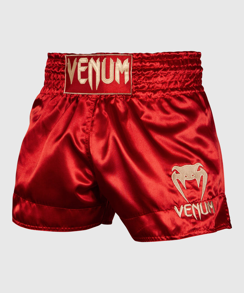 Muay Thai Shorts - Venum - Classic - Bordeaux/Gold