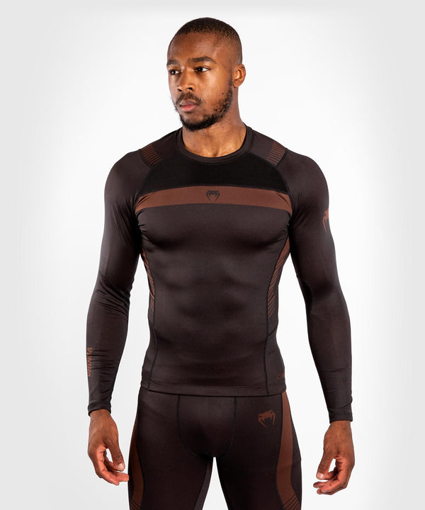 Rash Guard - Venum - 'NoGi 3.0' - Black/Brown