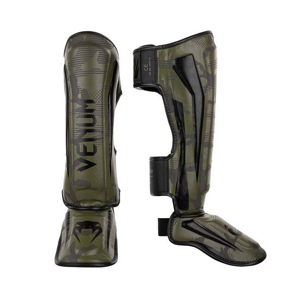 Shin Guard - Venum - 'Elite' - Khaki - Camouflage