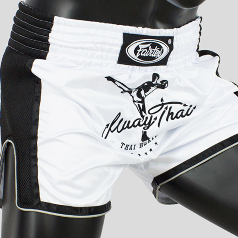 Muay Thai Shorts - Fairtex - 'BS1707' - Vit-Svart